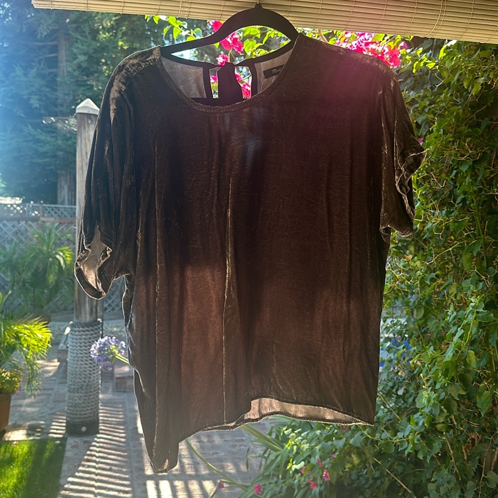 Madewell Velvet Short Sleeve